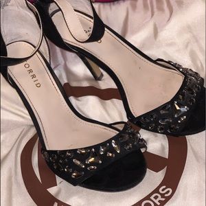 Torrid Black rhinestone heels